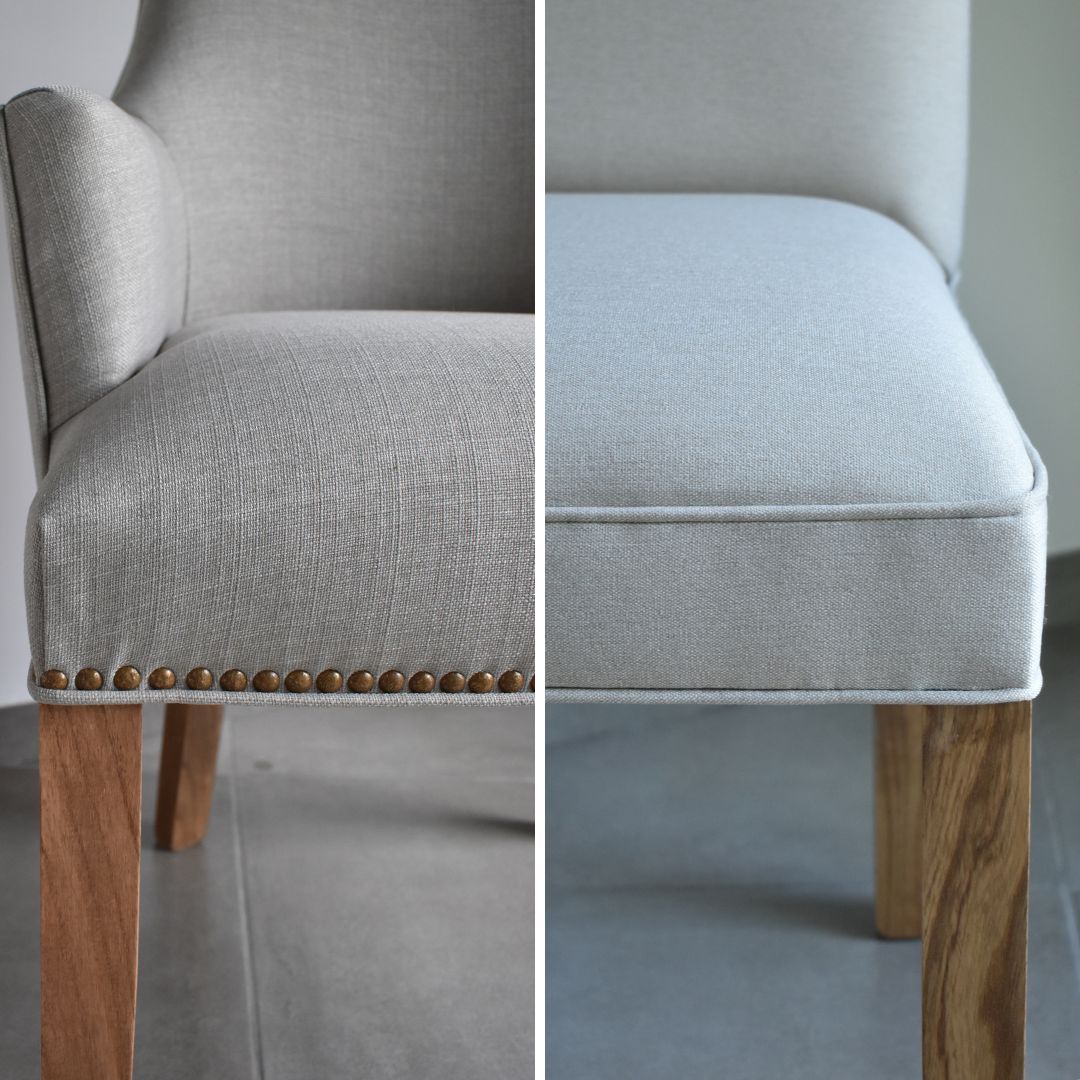 Tachado simple en perímetro de asiento / Doble vivo en perímetro de asiento